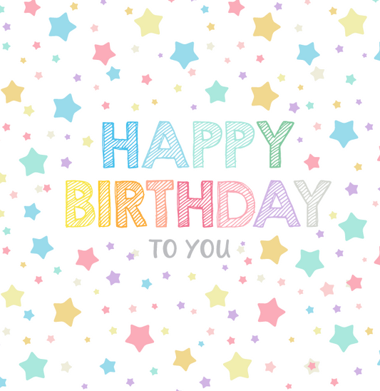 Confetti Showers & Birthday Stars