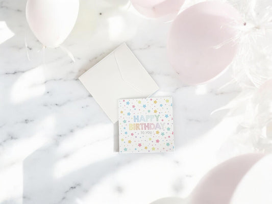 Confetti Showers & Birthday Stars